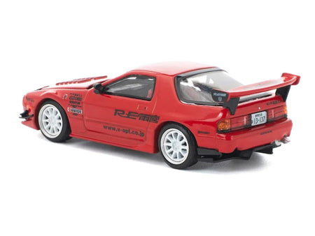 Mazda RX7 (FC3S) RE Amemiya RHD (Right Hand Drive) Red Metallic 1/64 Diecast Model Car by Pop Race-Pop Race-ModelCars.com