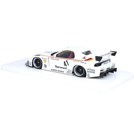Mazda RX7 (FD3S) LB-Super Silhouette RHD (Right Hand Drive) #41 White with Stripes and Graphics 1/18 Model Car by Inno Models-Inno Models-ModelCars.com