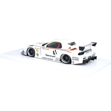 Mazda RX7 (FD3S) LB - Super Silhouette RHD (Right Hand Drive) 41 White with Stripes and Graphics 1/18 Model Car by Inno Models - Inno Models - ModelCars.com