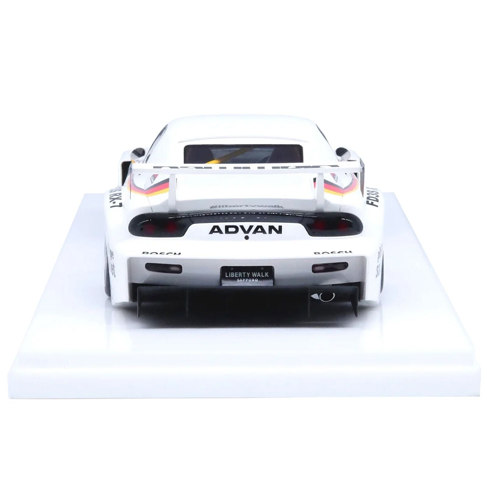 Mazda RX7 (FD3S) LB - Super Silhouette RHD (Right Hand Drive) 41 White with Stripes and Graphics 1/18 Model Car by Inno Models - Inno Models - ModelCars.com