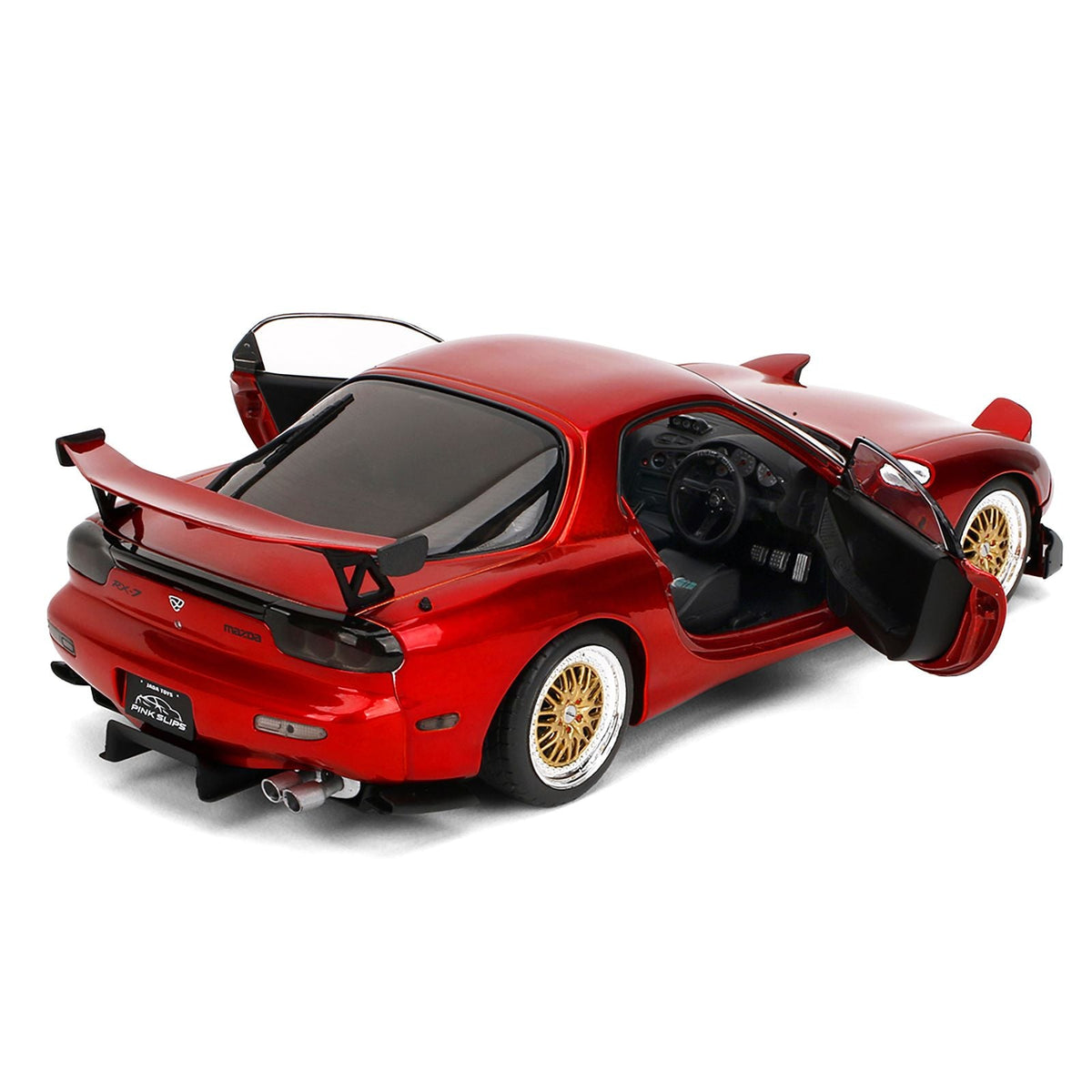 Mazda RX7 Type RS (FD3S) RHD (Right Hand Drive) Orange Metallic "Pink Slips" Series 1/18 Diecast Model Car by Jada-Jada-ModelCars.com