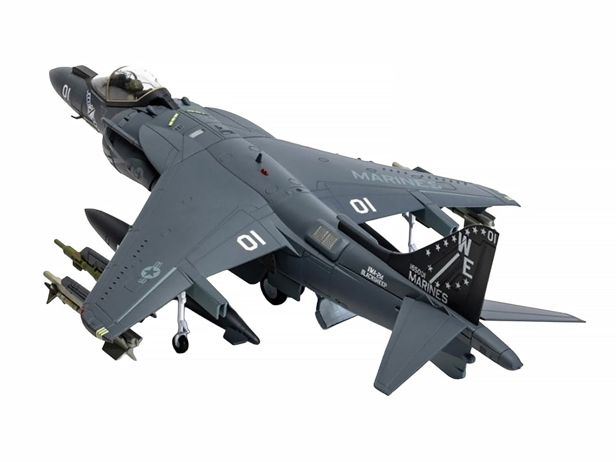 McDonnell Douglas AV-8B Harrier II Plus Aircraft "165001/01 VMA-214 Black Sheep MCAS Yuma" (2019) United States Marine Corps "The Aviation Archive" Series 1/48 Diecast Model by Corgi-Corgi-ModelCars.com