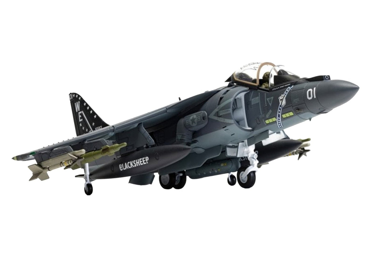 McDonnell Douglas AV-8B Harrier II Plus Aircraft "165001/01 VMA-214 Black Sheep MCAS Yuma" (2019) United States Marine Corps "The Aviation Archive" Series 1/48 Diecast Model by Corgi-Corgi-ModelCars.com