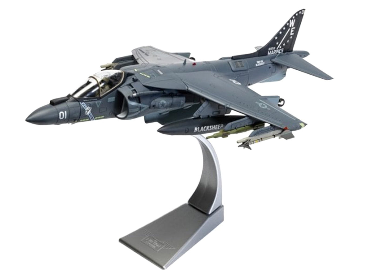 McDonnell Douglas AV-8B Harrier II Plus Aircraft "165001/01 VMA-214 Black Sheep MCAS Yuma" (2019) United States Marine Corps "The Aviation Archive" Series 1/48 Diecast Model by Corgi-Corgi-ModelCars.com