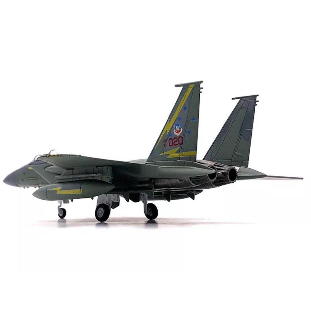 McDonnell Douglas F-15A Eagle Aircraft "Spittin Kittens 5th Fighter-Interceptor Squadron Tactical Air Command Minot AFB" (1985) United States Air Force 1/100 Diecast Model Airplane-Other-ModelCars.com