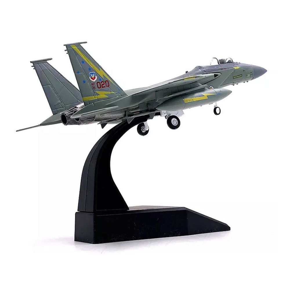 McDonnell Douglas F-15A Eagle Aircraft "Spittin Kittens 5th Fighter-Interceptor Squadron Tactical Air Command Minot AFB" (1985) United States Air Force 1/100 Diecast Model Airplane-Other-ModelCars.com