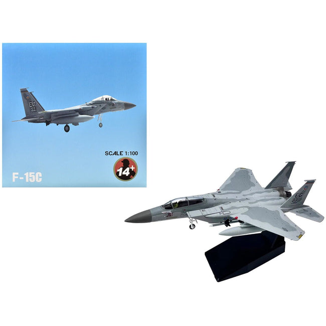 McDonnell Douglas F-15C Eagle Aircraft "MiG Killer Gulf Spirit 58th Tactical Fighter Squadron 33rd Tactical Fighter Wing Desert Storm" (1991) United States Air Force 1/100 Diecast Model Airplane-Other-ModelCars.com