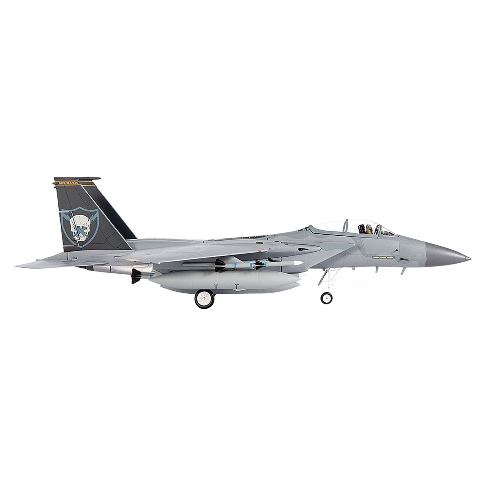 McDonnell Douglas F - 15C Eagle Fighter Aircraft "493rd Fighter Squadron Grim Reapers 45th Anniversary Edition" (2022) United States Air Force 1/72 Diecast Model by JC Wings - JC Wings - ModelCars.com