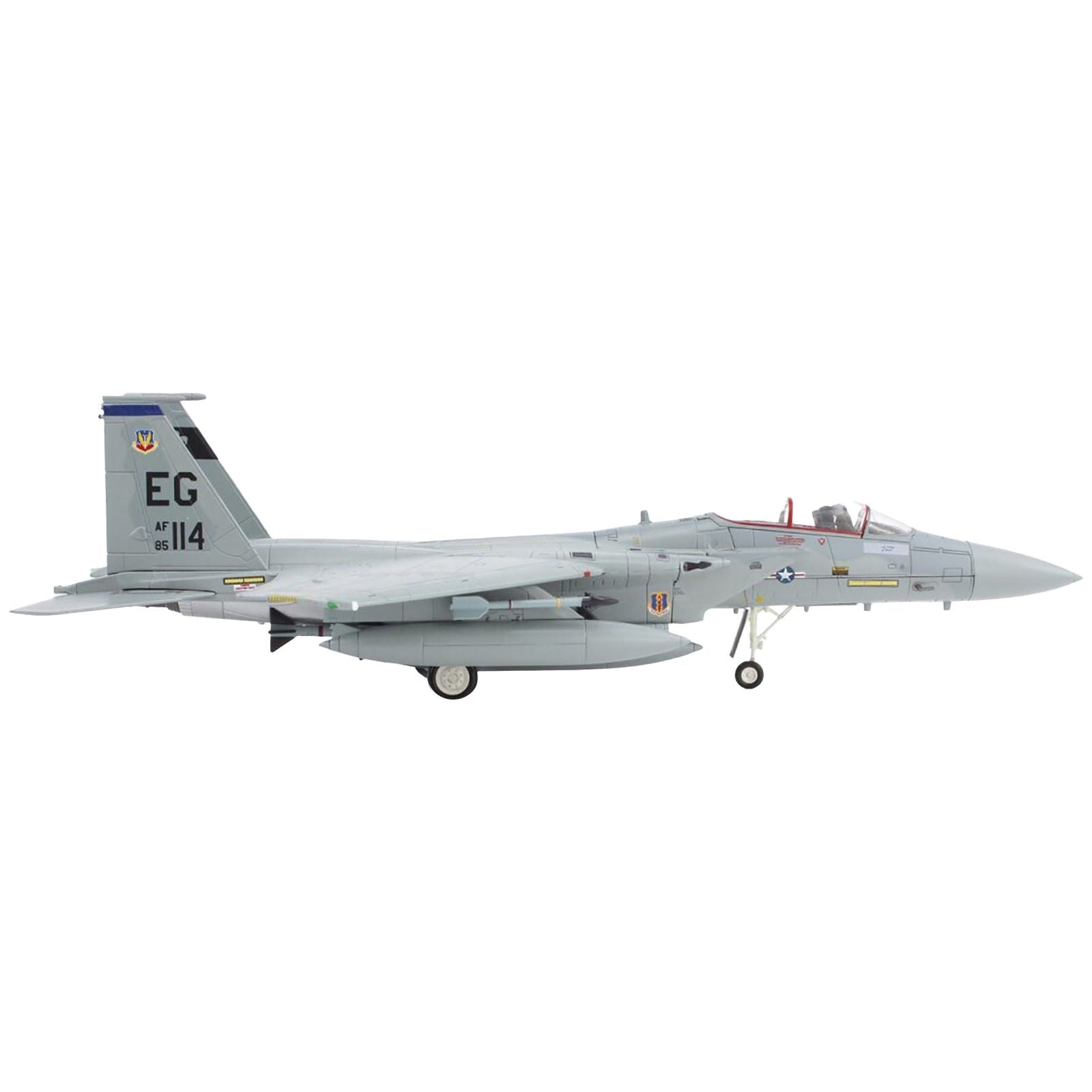 McDonnell Douglas F - 15C Eagle Fighter Aircraft "58th Tactical Fighter Squadron Eglin Air Force Base Florida" (1991) United States Air Force "Air Power Series" 1/72 Diecast Model by Hobby Master - Hobby Master - ModelCars.com