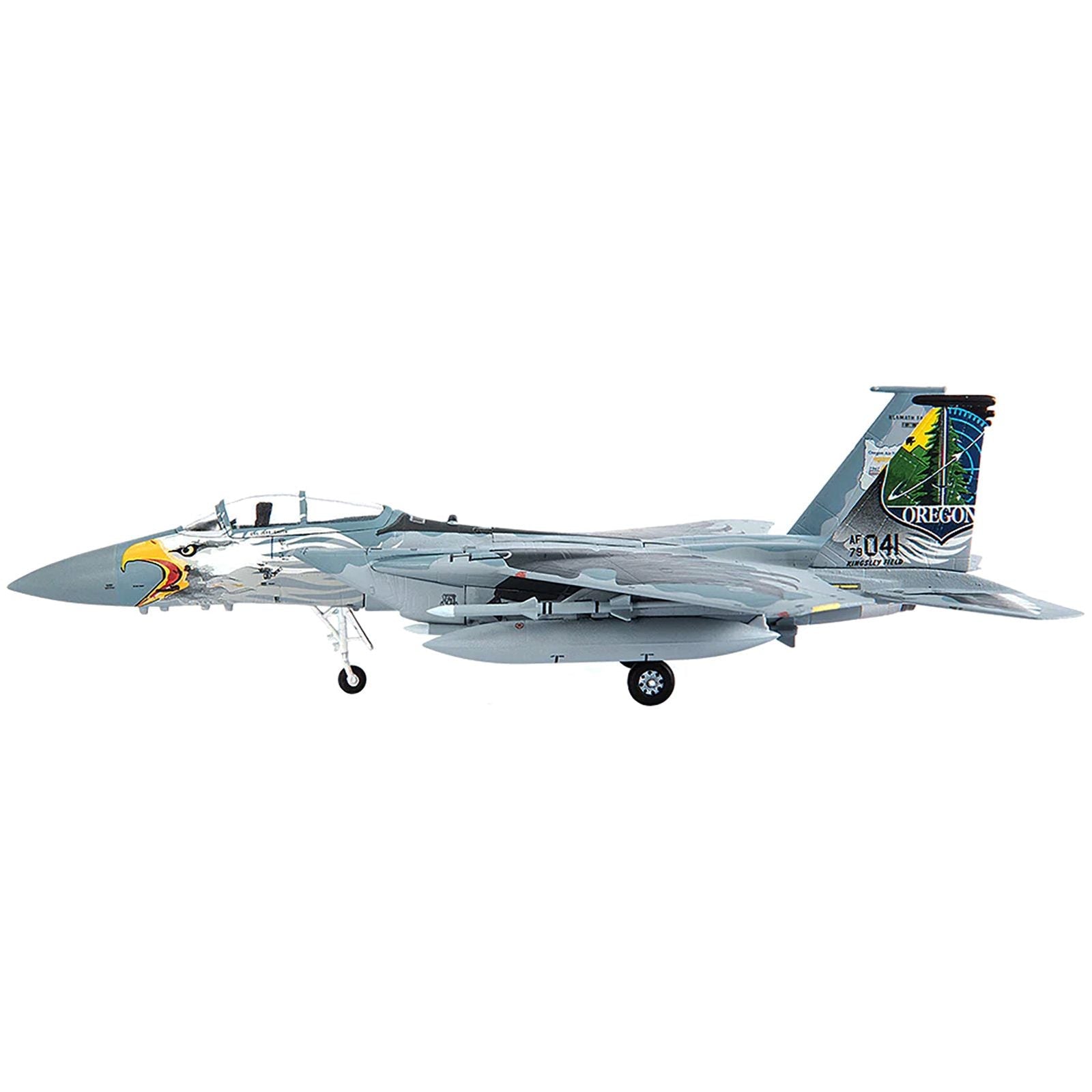 McDonnell Douglas F - 15C Eagle Fighter Aircraft US Air Forces "Oregon Air National Guard 173rd Fighter Wing" (2016) Limited Edition to 500 pieces Worldwide 1/144 Diecast Model by JC Wings - JC Wings - ModelCars.com