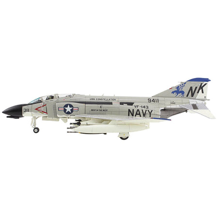 McDonnell Douglas F - 4B Phantom II Fighter - Bomber Aircraft "VF - 143 Pukin Dogs USS Constellation" (1967) United States Navy "Air Power Series" 1/72 Diecast Model by Hobby Master - Hobby Master - ModelCars.com