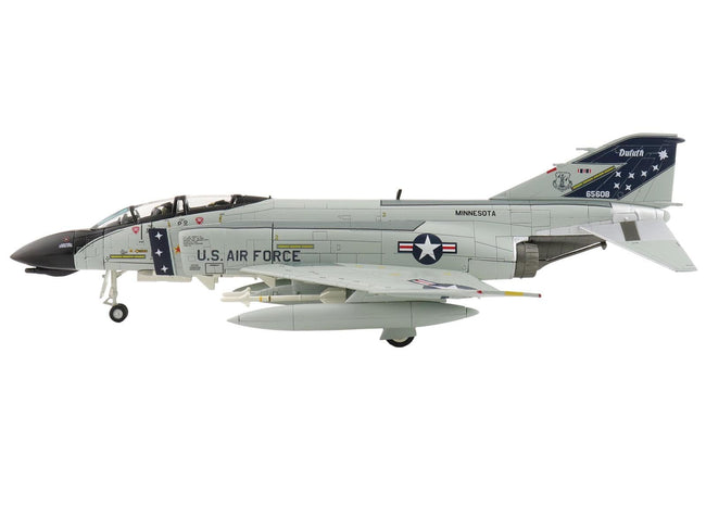 McDonnell Douglas F-4D Phantom II Fighter-Bomber Aircraft "65608 148th Fighter-Interceptor Group Minnesota Air National Guard Duluth International Airport" (1984) United States Air Force "Air Power Series" 1/72 Diecast Model by Hobby Master-Hobby Master-ModelCars.com