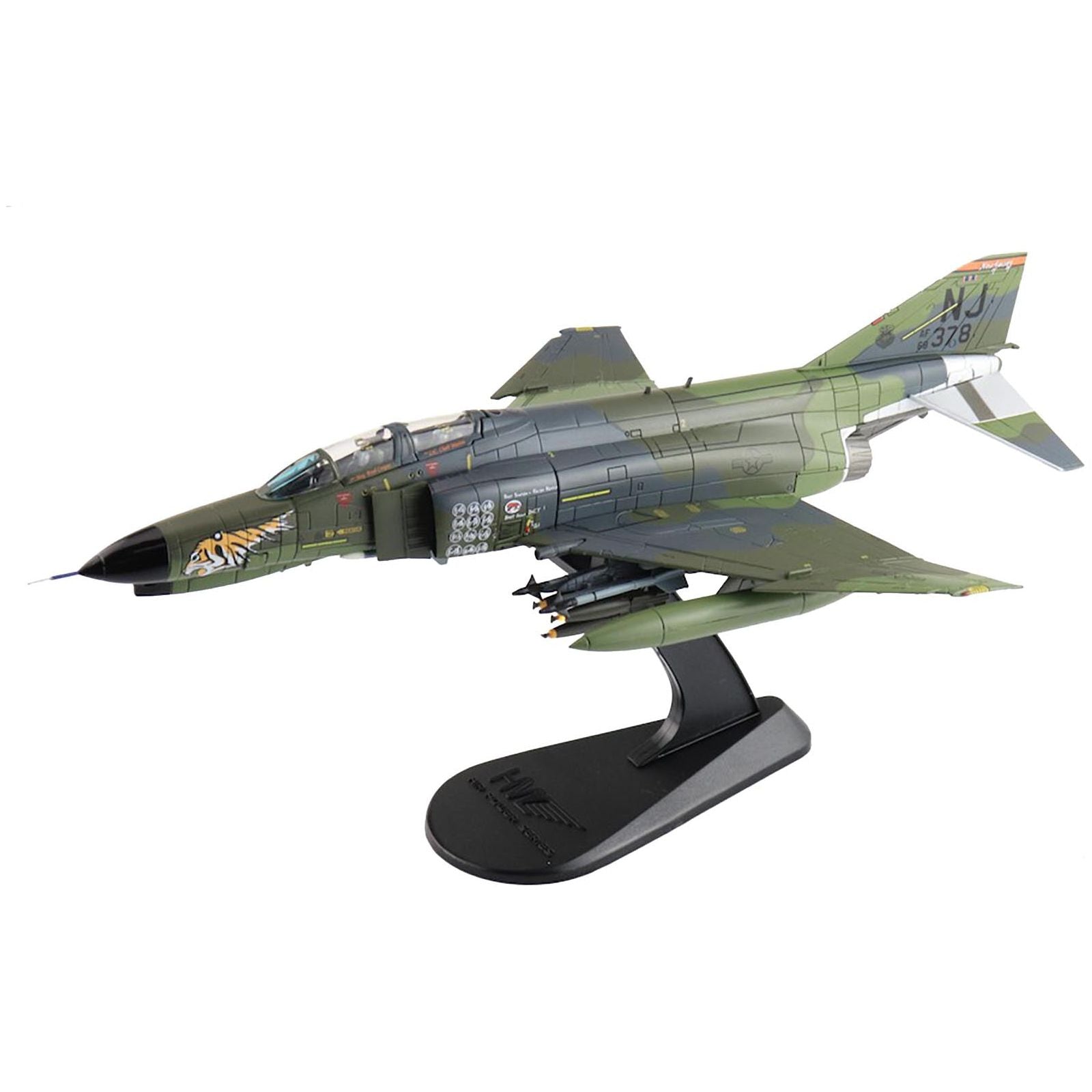 McDonnell Douglas F - 4E Phantom II Fighter - Bomber Aircraft "108th Tactical Fighter Wing New Jersey" (1988) United States Air Force "Air Power Series" 1/72 Diecast Model by Hobby Master - Hobby Master - ModelCars.com