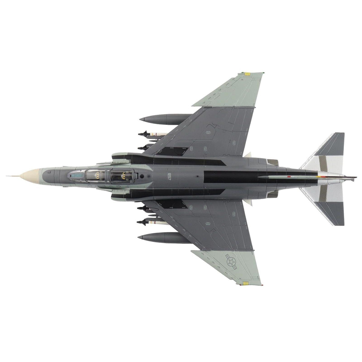 McDonnell Douglas F-4F Phantom II Fighter-Bomber Aircraft "AF72-257 20th Fighter Squadron 49th Fighter Wing Holloman AFB" (2002) United States Air Force "Air Power Series" 1/72 Diecast Model by Hobby Master-Hobby Master-ModelCars.com