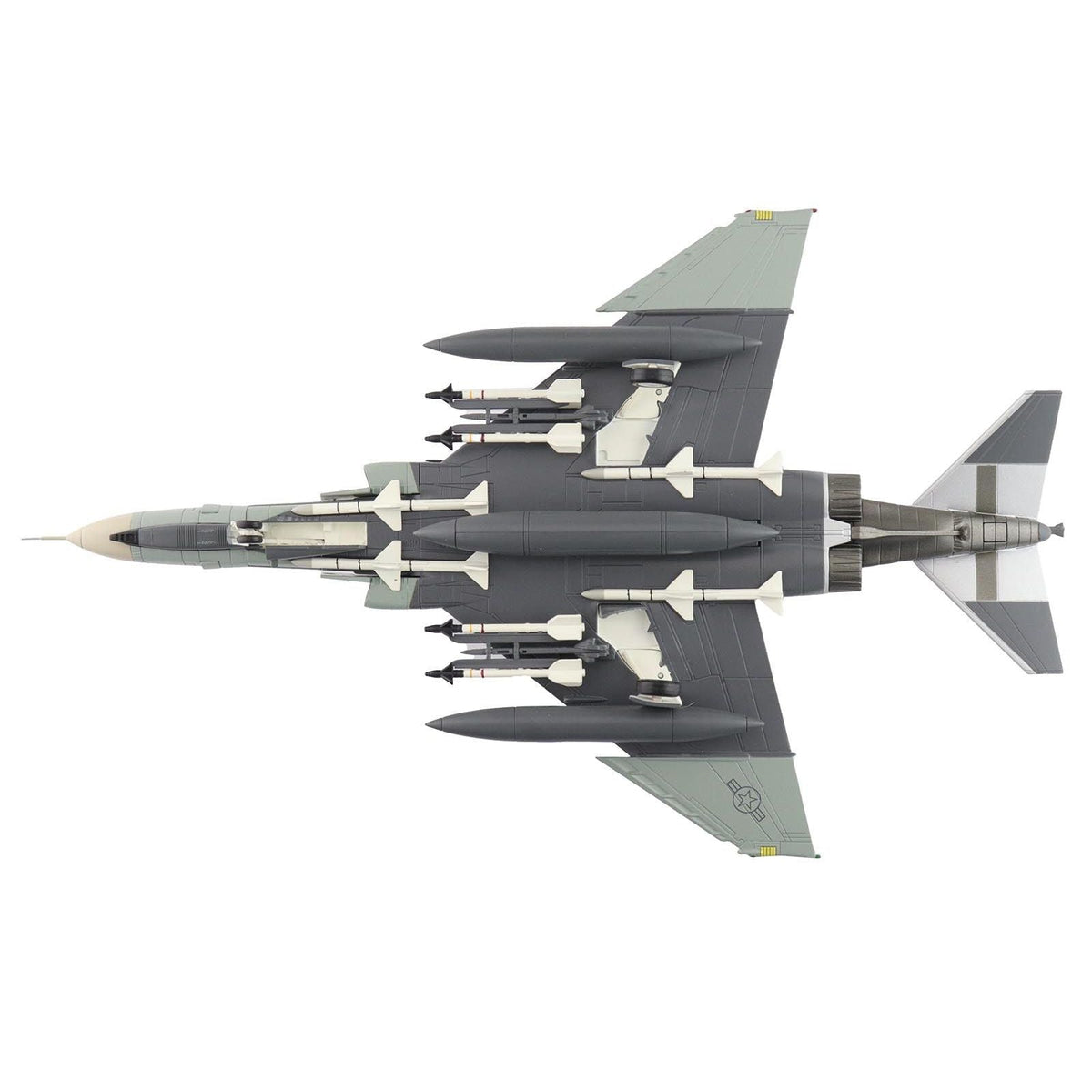 McDonnell Douglas F-4F Phantom II Fighter-Bomber Aircraft "AF72-257 20th Fighter Squadron 49th Fighter Wing Holloman AFB" (2002) United States Air Force "Air Power Series" 1/72 Diecast Model by Hobby Master-Hobby Master-ModelCars.com