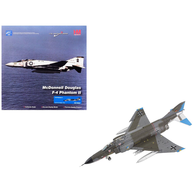 McDonnell Douglas F-4F Phantom II Fighter-Bomber Aircraft "Jagdgeschwader 74 (JG 74) Molders" (1982) German Luftwaffe "Air Power Series" 1/72 Diecast Model by Hobby Master-Hobby Master-ModelCars.com