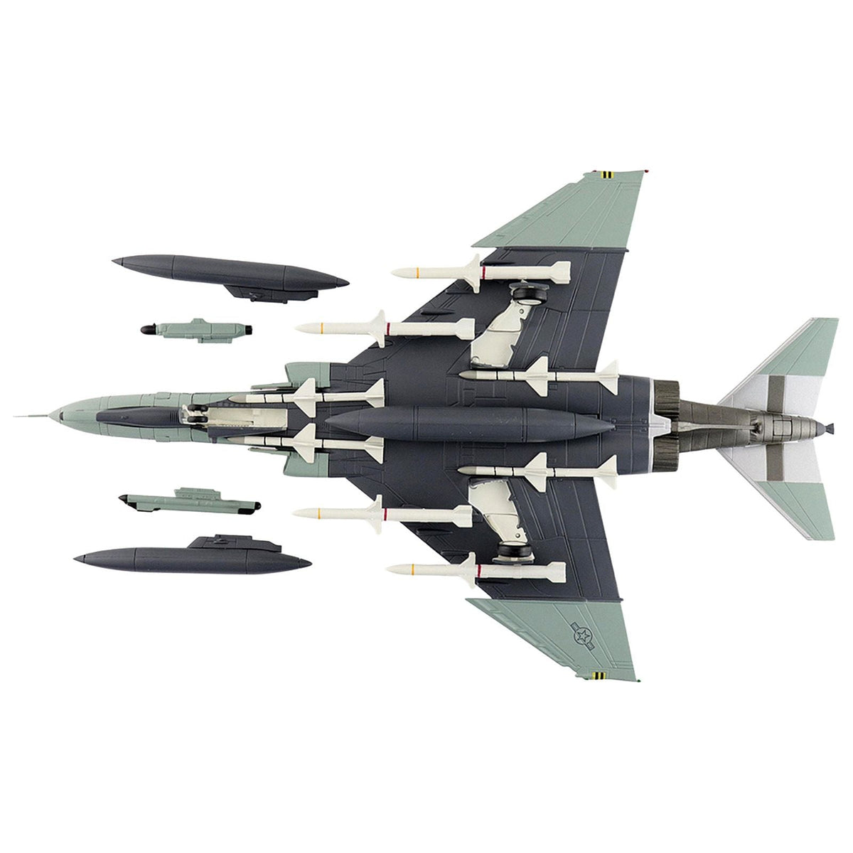McDonnell Douglas F-4G Phantom II Fighter-Bomber Aircraft "Wild Weasels 69-7253 561st TFS 35th TFW George AFB" (1991) United States Air Force "Air Power Series" 1/72 Diecast Model by Hobby Master-Hobby Master-ModelCars.com