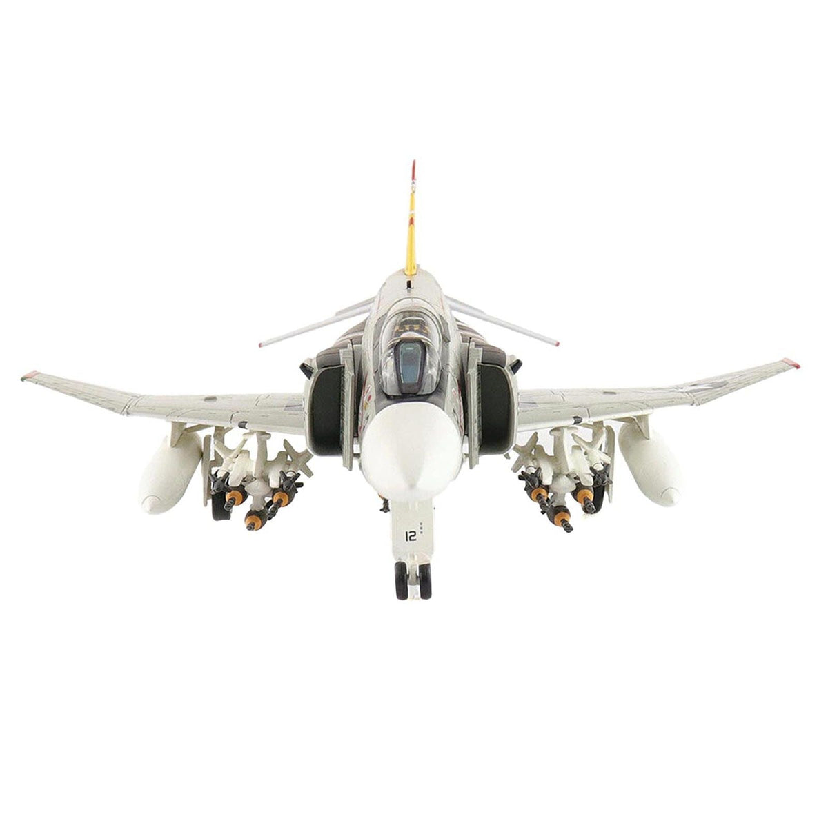 McDonnell Douglas F-4J Phantom II Fighter-Bomber Aircraft "153893 VMFA-312 Checkerboards" (1976) United States Marine Corps "Air Power Series" 1/72 Diecast Model by Hobby Master-Hobby Master-ModelCars.com