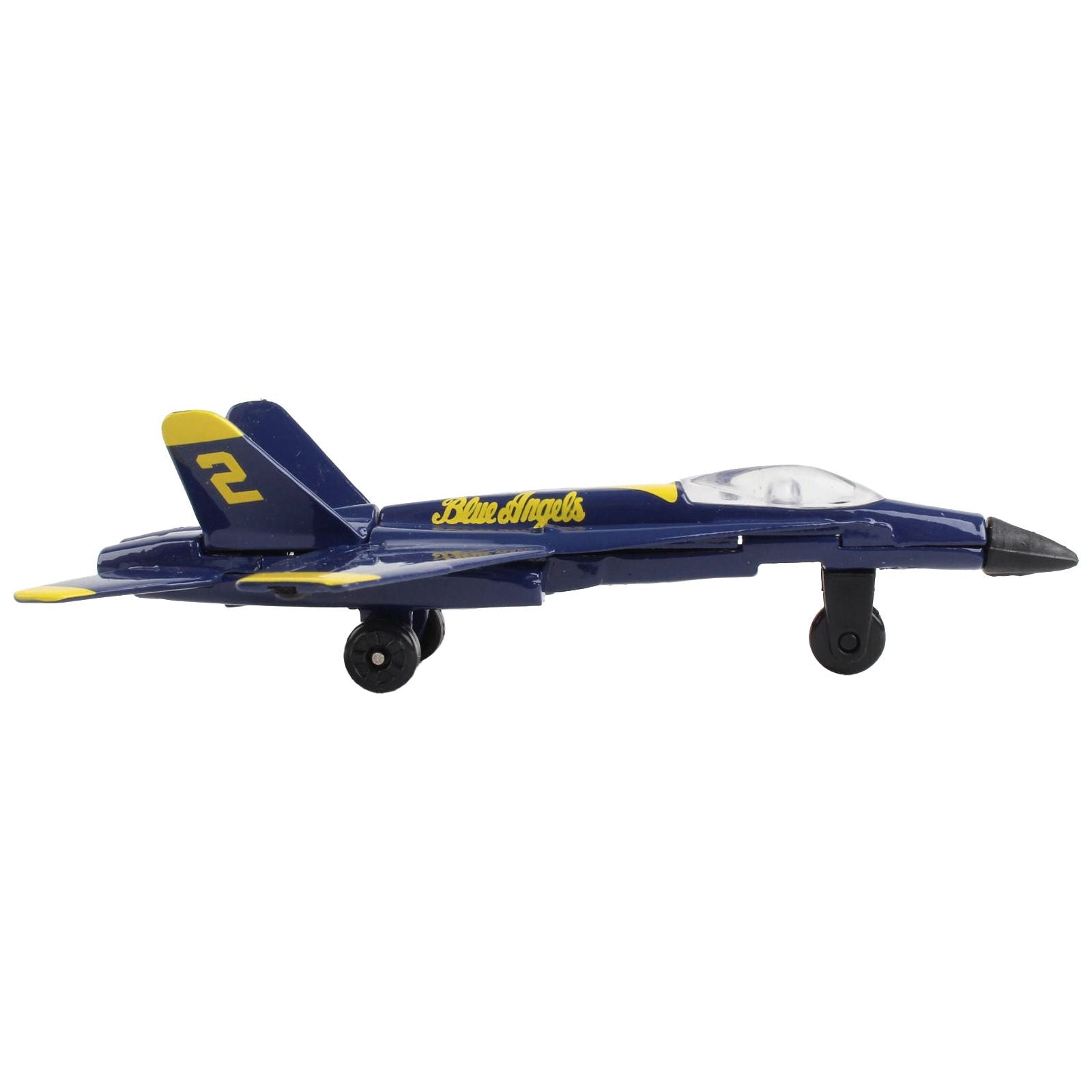 McDonnell Douglas F/A - 18A Hornet Fighter Aircraft Blue "United States Navy Blue Angels 2" with Runway Section Diecast Model Airplane by Runway24 - Runway24 - ModelCars.com