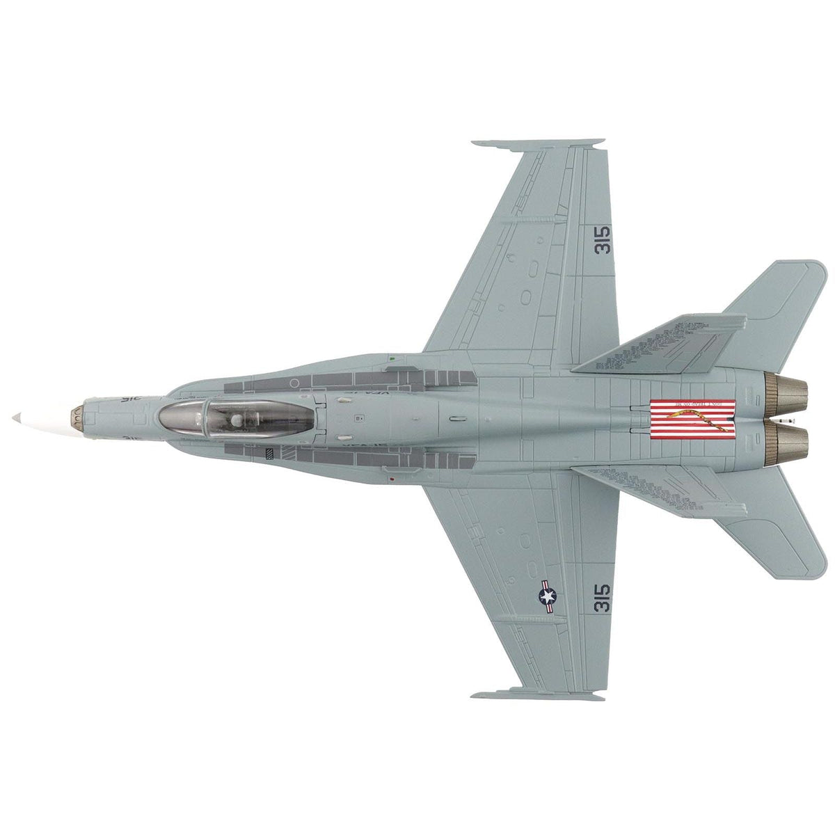 McDonnell Douglas F/A-18C Hornet Aircraft "VFA-15 Retro TAC Demo Jet VFA-106 Gladiators" (2017) United States Navy "Air Power Series" 1/72 Diecast Model by Hobby Master-Hobby Master-ModelCars.com