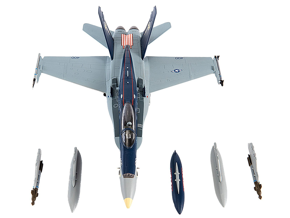 McDonnell Douglas F/A-18C Hornet Aircraft "VFA-34 Blue Blasters USS Carl Vinson Last Cruise" (2018) United States Navy 1/72 Diecast Model by JC Wings-JC Wings-ModelCars.com