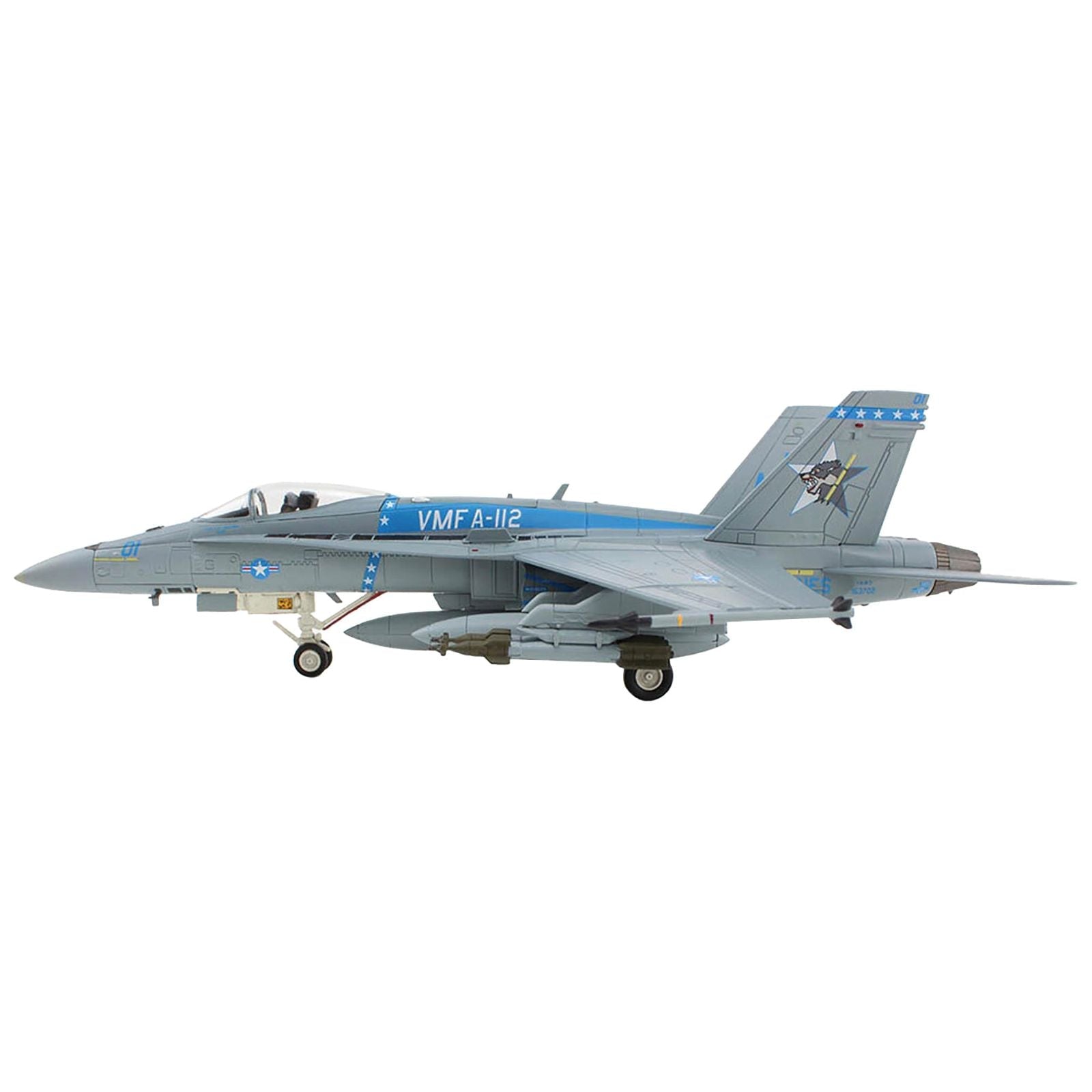 McDonnell Douglas F/A - 18C Hornet Aircraft "VMFA - 112 Cowboys" (2020) United States Marines "Air Power Series" 1/72 Diecast Model by Hobby Master - Hobby Master - ModelCars.com