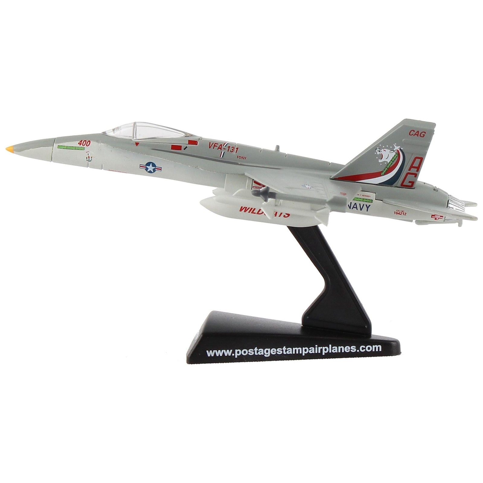 McDonnell Douglas F/A - 18C Hornet Fighter Aircraft "VFA - 131 Wildcats" United States Navy 1/150 Diecast Model Airplane by Postage Stamp - Postage Stamp - ModelCars.com