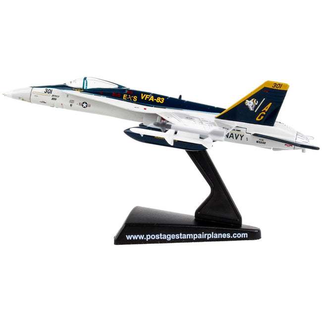 McDonnell Douglas F/A - 18C Hornet Fighter Aircraft "VFA - 83 Rampagers" United States Navy 1/150 Diecast Model Airplane by Postage Stamp - Postage Stamp - ModelCars.com