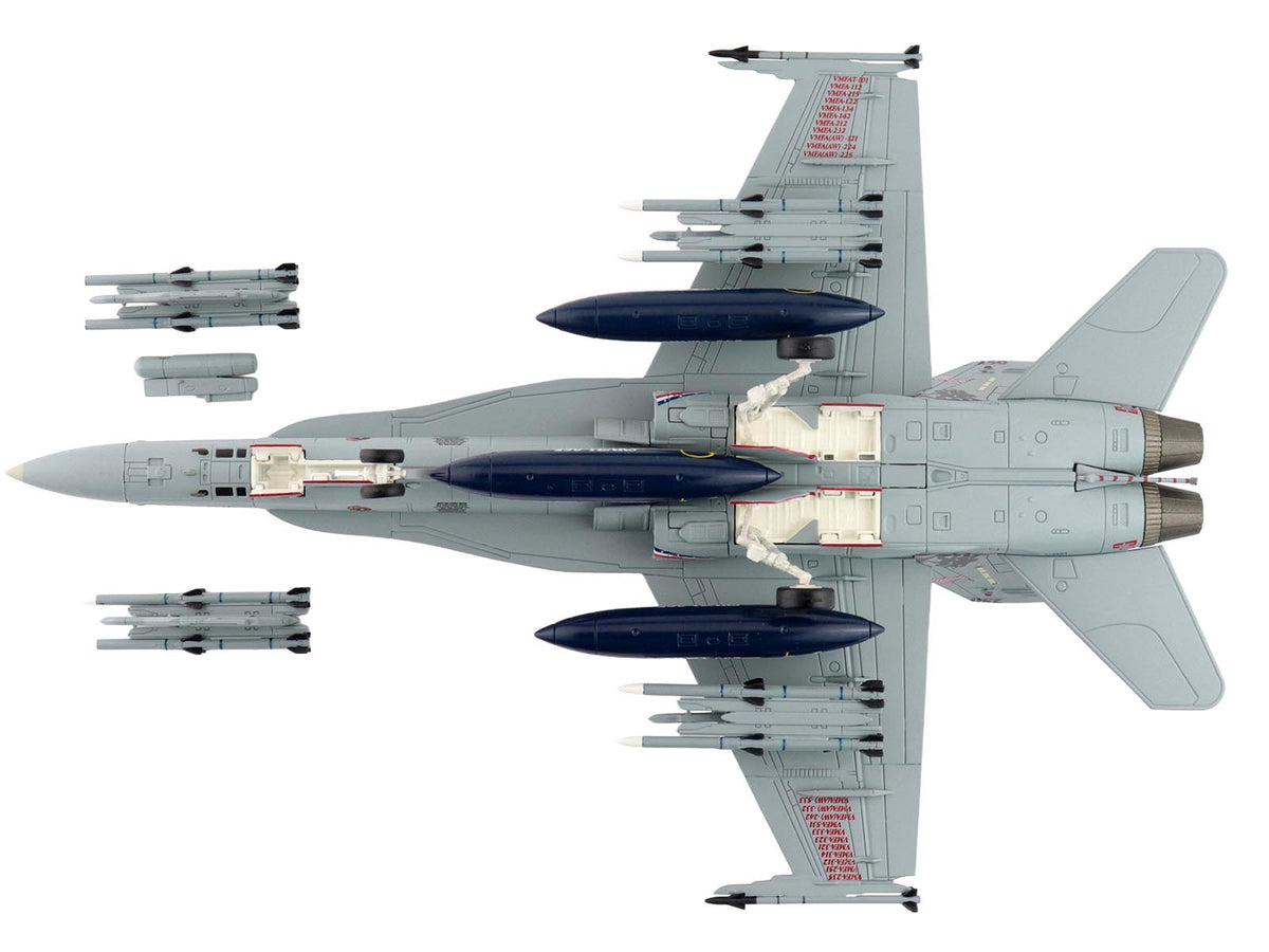 McDonnell Douglas F/A-18D Hornet Aircraft "164874 US Marines 250 Years VMFA-112 Cowboys" (2025) United States Marines "Air Power Series" 1/72 Diecast Model by Hobby Master-Hobby Master-ModelCars.com