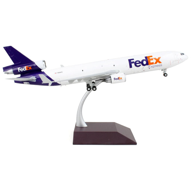 McDonnell Douglas MD-11F Commercial Aircraft "Federal Express" White with Purple Tail "Interactive Series" 1/200 Diecast Model Airplane by GeminiJets-GeminiJets-ModelCars.com