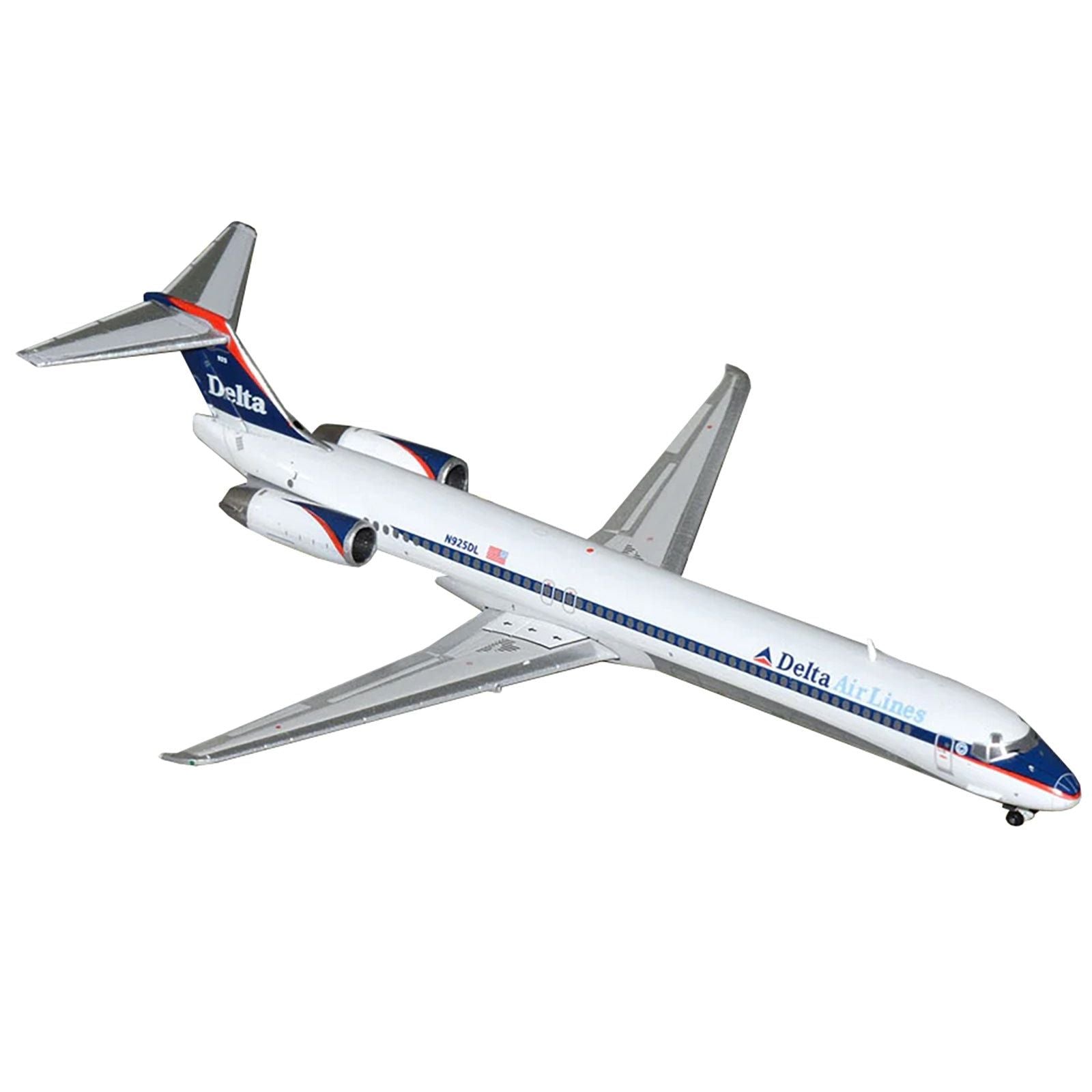 McDonnell Douglas MD - 88 Commercial Aircraft "Delta Air Lines" (N925DL) White with Blue and Red Graphics 1/400 Diecast Model Airplane by GeminiJets - GeminiJets - ModelCars.com