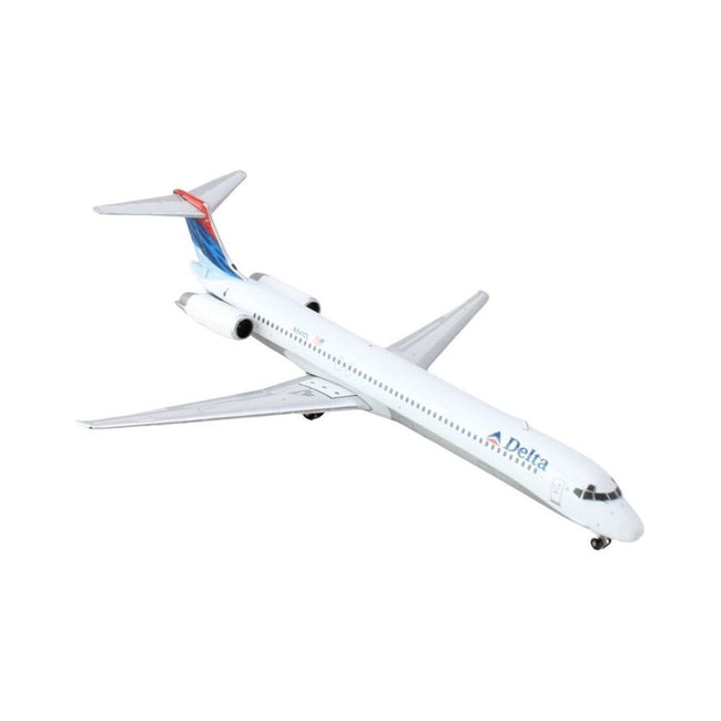 McDonnell Douglas MD-88 Commercial Aircraft "Delta Air Lines" (N941DL) White with Red and Blue Tail 1/400 Diecast Model Airplane by GeminiJets-GeminiJets-ModelCars.com