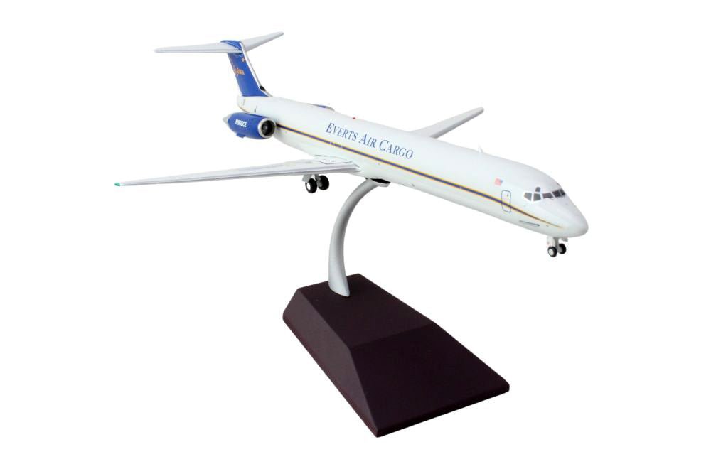 McDonnell Douglas MD-88 Commercial Aircraft "Everts Air Cargo" (N965CE) White with Blue Tail "Gemini 200" Series 1/200 Diecast Model Airplane by GeminiJets-GeminiJets-ModelCars.com