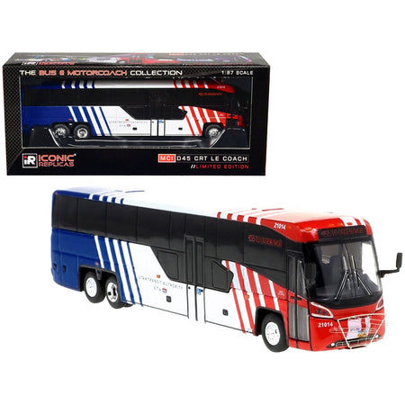 MCI D45 CRT LE Coach Bus "Utah Transit Authority" Destination: "455 To Ogden/WSU" "The Bus & Motorcoach Collection" 1/87 Diecast Model by Iconic Replicas - Iconic Replicas - ModelCars.com