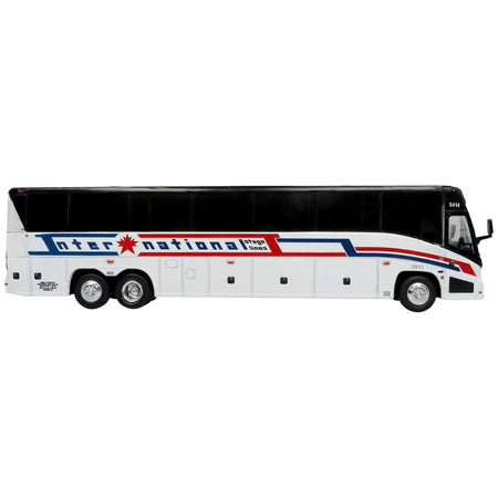 MCI J4500 Coach Bus "International Stage Lines" White "The Bus & Motorcoach Collection" Limited Edition to 504 pieces Worldwide 1/87 (HO) Diecast Model by Iconic Replicas - Iconic Replicas - ModelCars.com