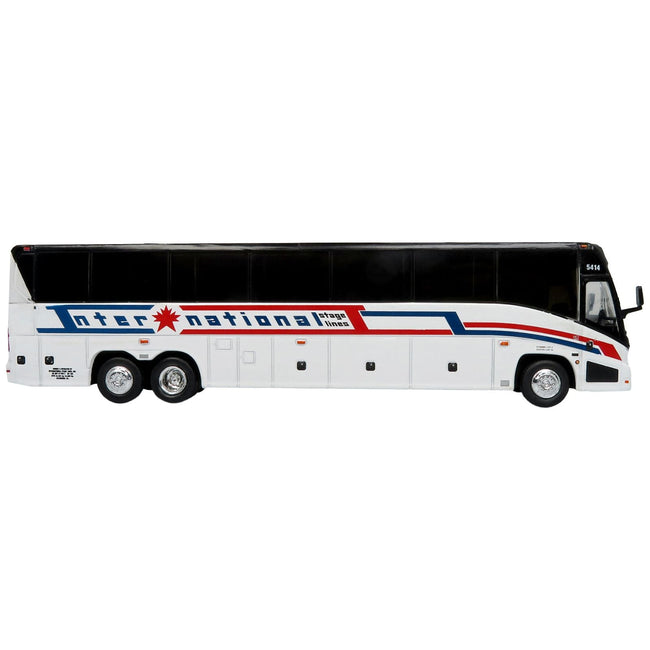 MCI J4500 Coach Bus "International Stage Lines" White "The Bus & Motorcoach Collection" Limited Edition to 504 pieces Worldwide 1/87 (HO) Diecast Model by Iconic Replicas - Iconic Replicas - ModelCars.com