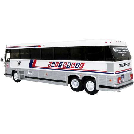MCI MC - 12 Coach Classic Bus "Grey Goose Lines" Destination: Winnipeg (Manitoba Canada) "Vintage Bus & Motorcoach Collection" 1/87 Diecast Model by Iconic Replicas - Iconic Replicas - ModelCars.com