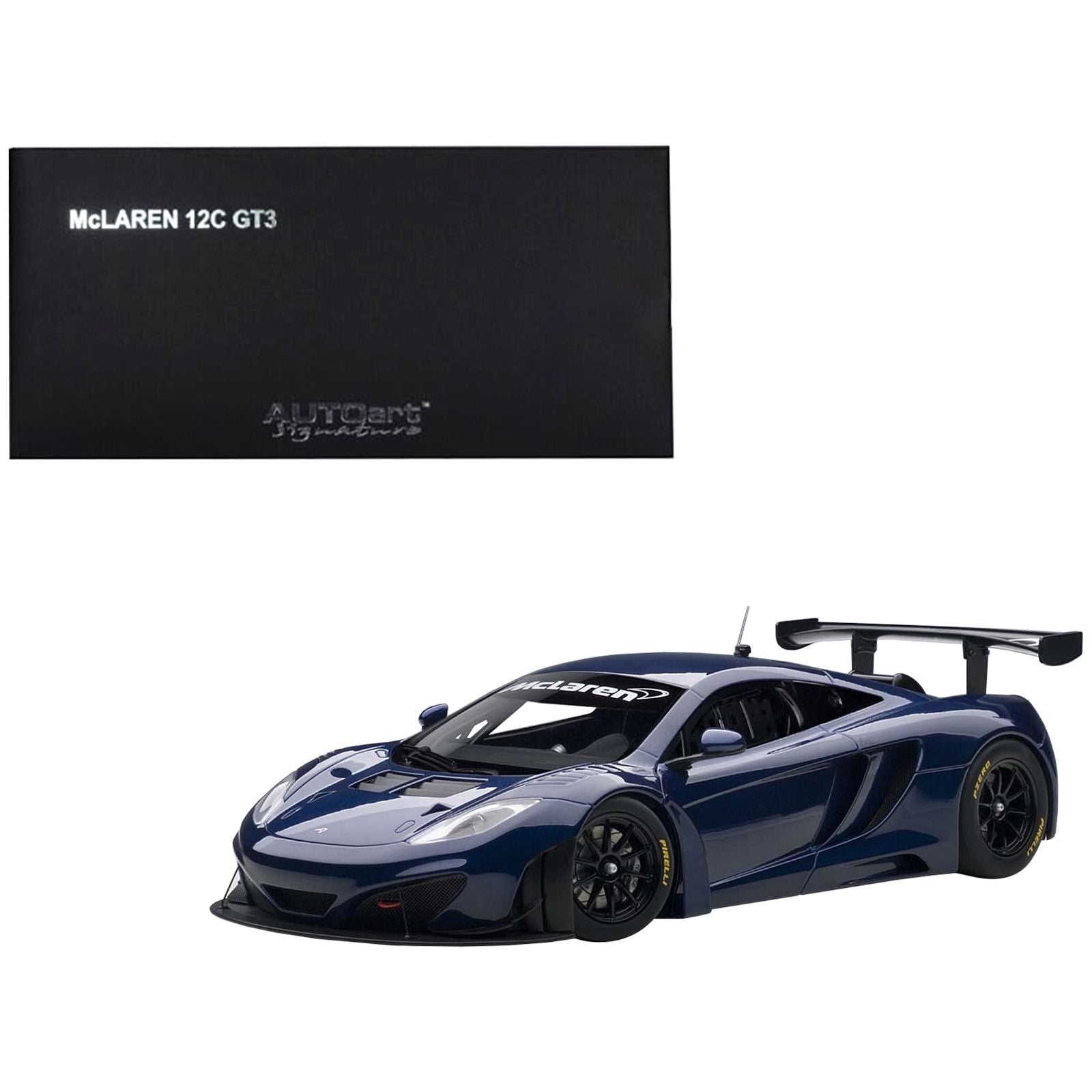 Mclaren 12C GT3 Azure Blue 1/18 Diecast Model Car by Autoart - Autoart - ModelCars.com