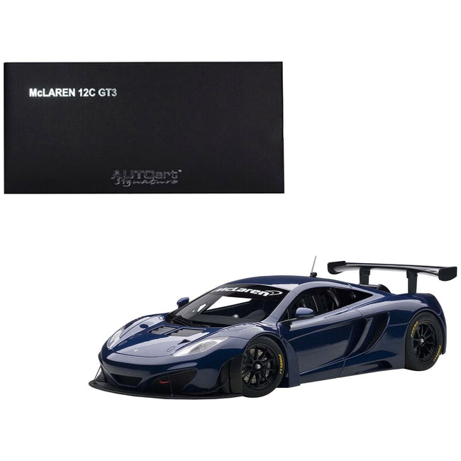 Mclaren 12C GT3 Azure Blue 1/18 Diecast Model Car by Autoart - Autoart - ModelCars.com