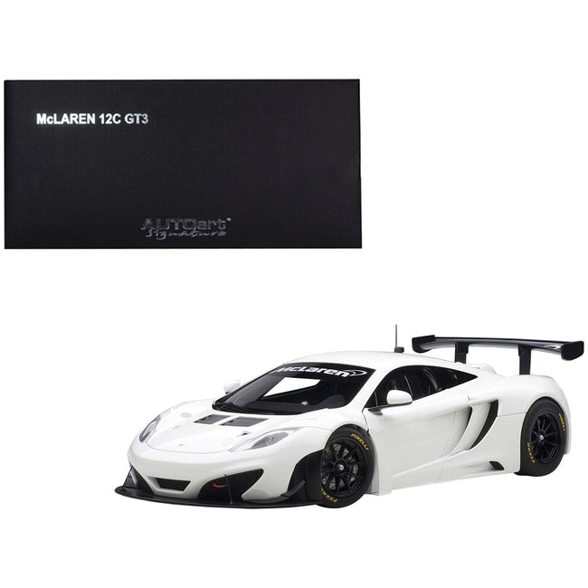 Mclaren 12C GT3 White 1/18 Diecast Model Car by Autoart - Autoart - ModelCars.com