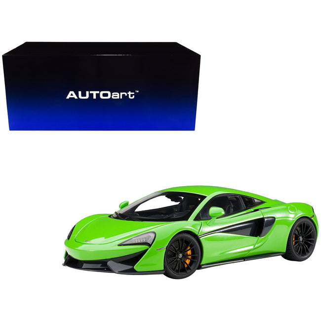 Mclaren 570S Mantis Green with Black Wheels 1/18 Model Car by Autoart - Autoart - ModelCars.com