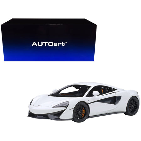 Mclaren 570S White with Black Wheels 1/18 Model Car by Autoart - Autoart - ModelCars.com