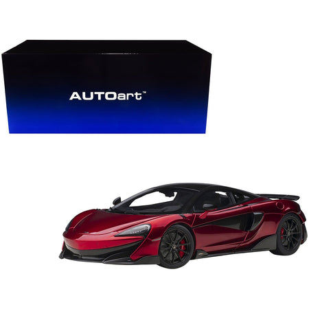 Mclaren 600LT Vermillion Red and Carbon 1/18 Model Car by Autoart - Autoart - ModelCars.com