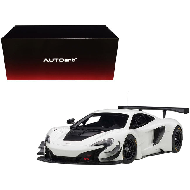 Mclaren 650S GT3 White with Black Accents 1/18 Model Car by Autoart - Autoart - ModelCars.com