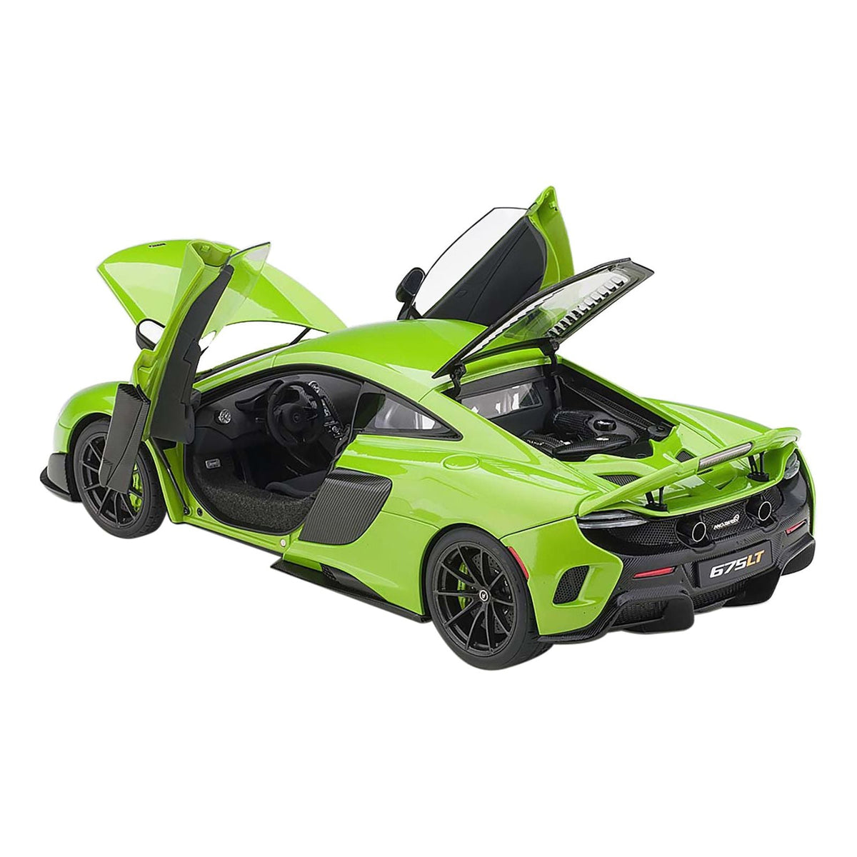 Mclaren 675LT Napier Green with Black Wheels 1/18 Model Car by Autoart - Autoart - ModelCars.com