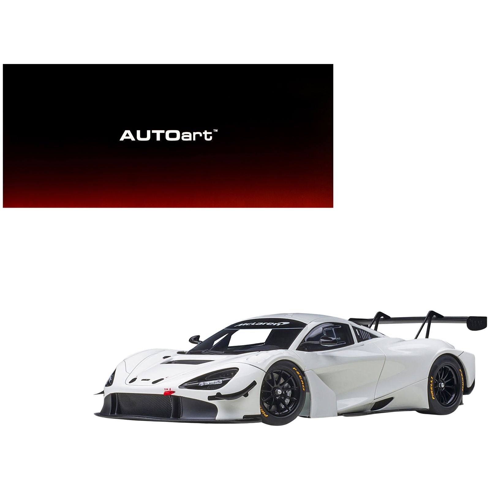Mclaren 720S GT3 Gloss White 1/18 Model Car by Autoart - Autoart - ModelCars.com