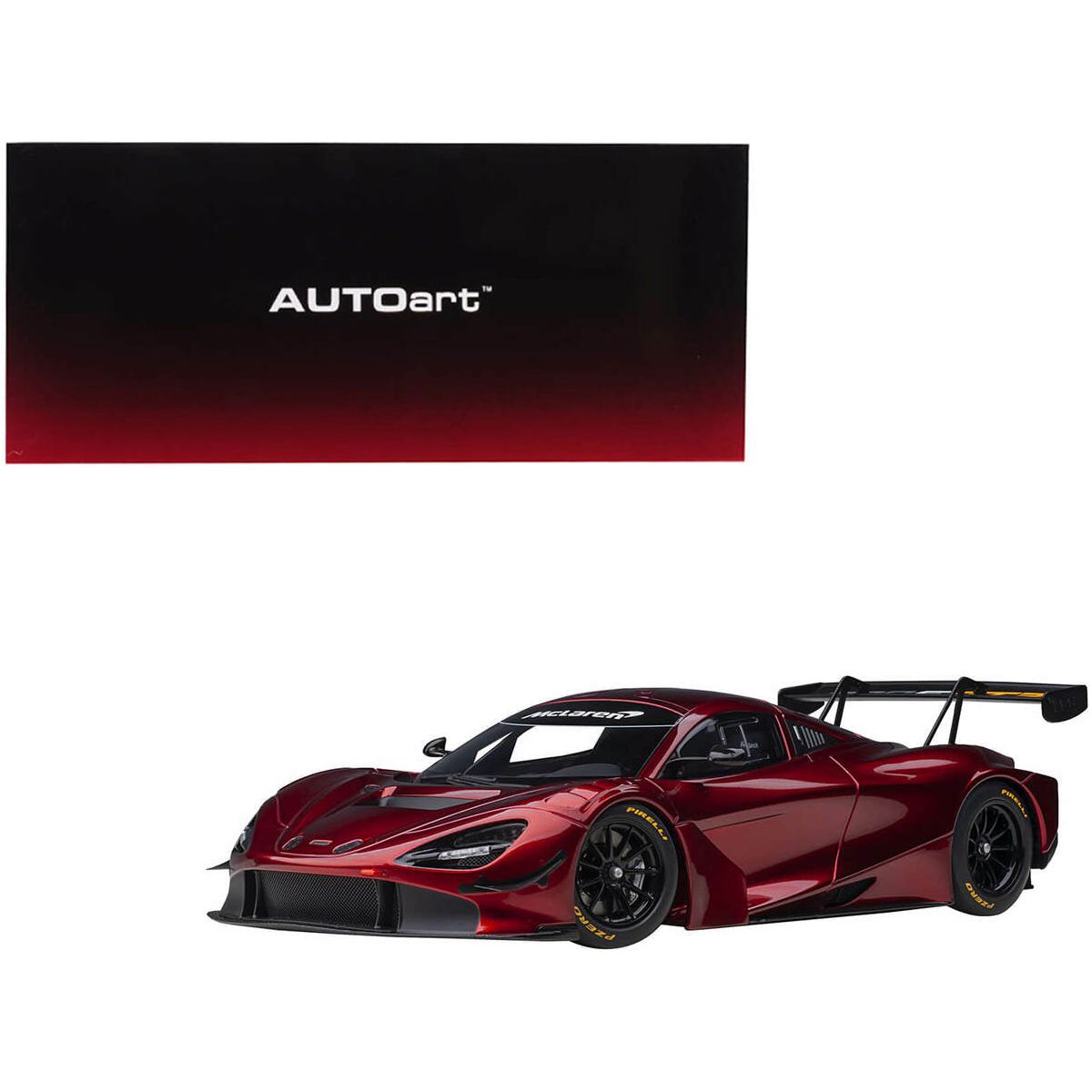 McLaren 720S GT3 Volcano Red Metallic 1/18 Model Car by Autoart - Autoart - ModelCars.com