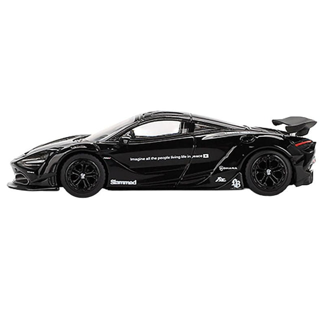 McLaren 720S LB-Works Black Limited Edition 1/64 Diecast Model Car by Mini GT-Mini GT-ModelCars.com
