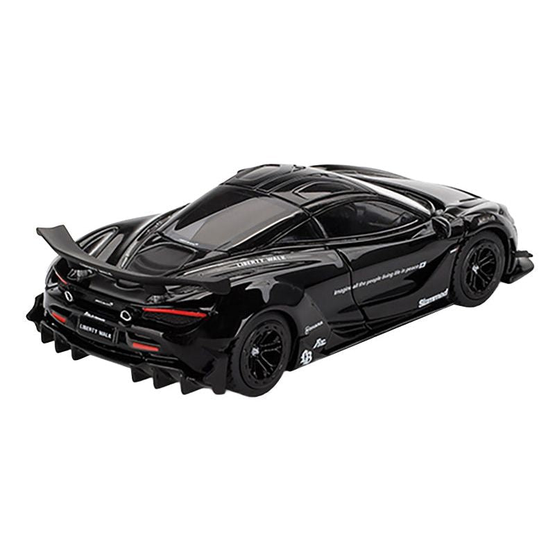 McLaren 720S LB-Works Black Limited Edition 1/64 Diecast Model Car by Mini GT-Mini GT-ModelCars.com