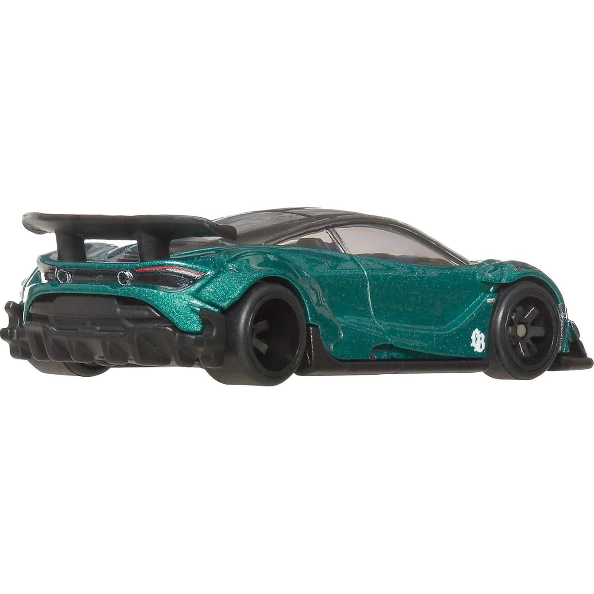 McLaren 720S "LB-Works" Green Metallic with Carbon Hood and Black Top "Silhouettes" Series Diecast Model Car by Hot Wheels-Hotwheels-ModelCars.com